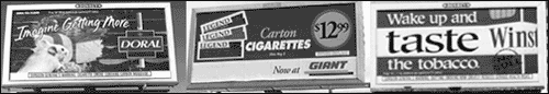 Tobacco billboard advertisements